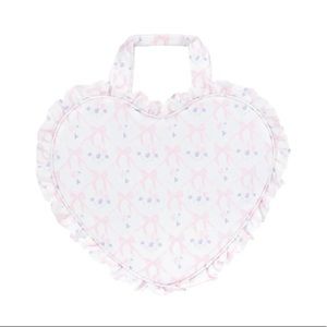 RARE Stoney Clover Lane Mini Heart Tote -Sugar Cube